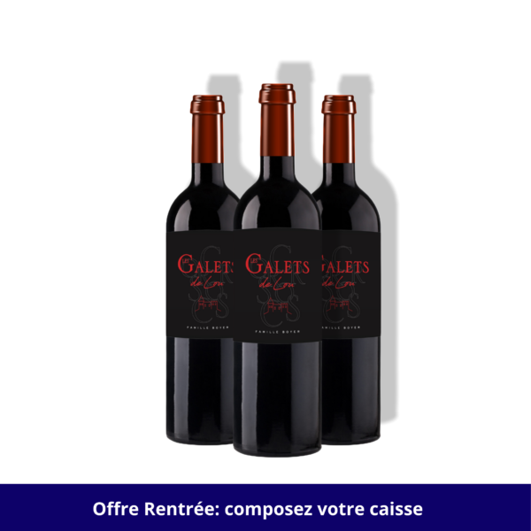 LES GALETS DE L. GRAVES ROUGE 2017 - 3 btls