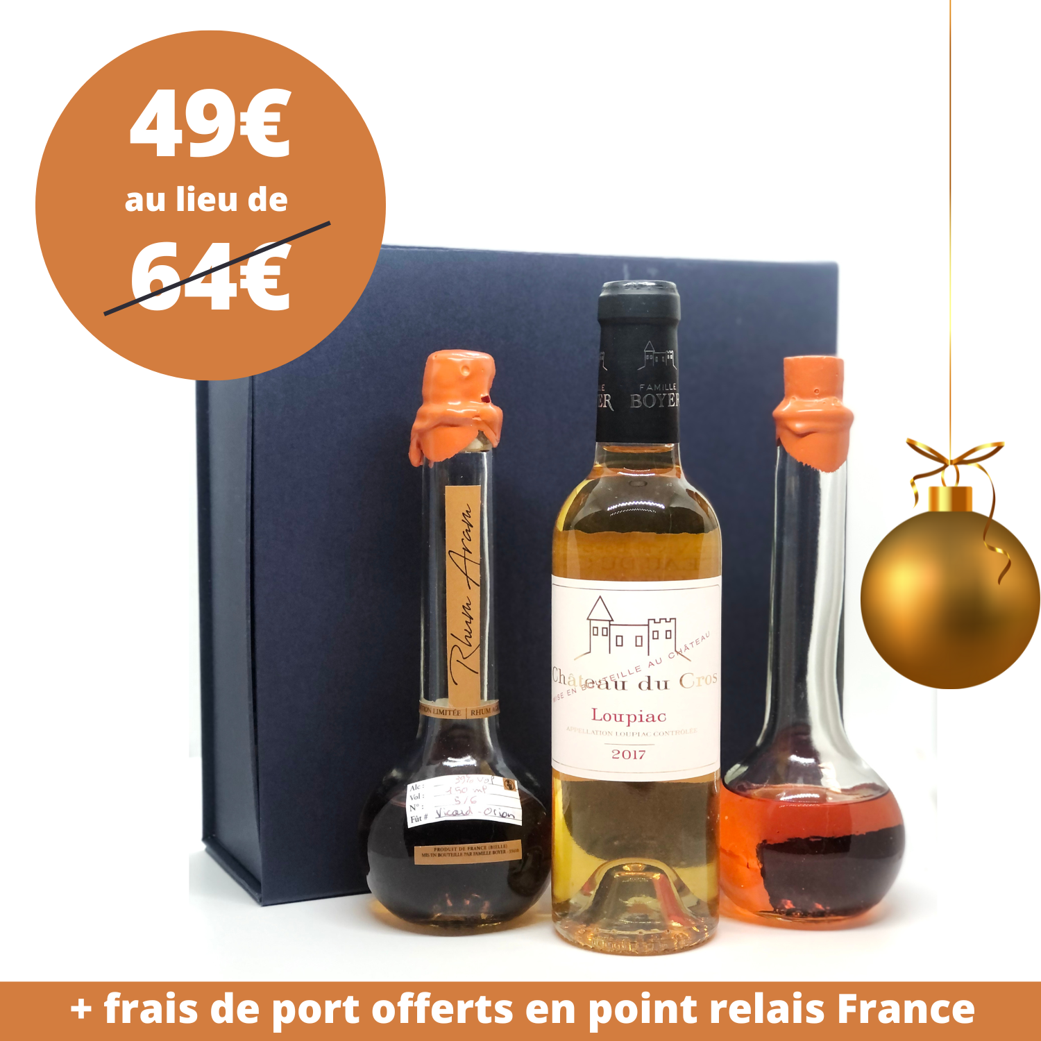 Kit d'infusion botanique rhum 12 sachets de thé épices de rhum cadeaux de  Noël