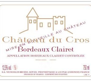 Fleur de Cros Clairet 2022 - caisse de 6